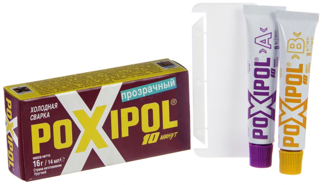 Клей Poxipol прозрачный 16гр,14мл