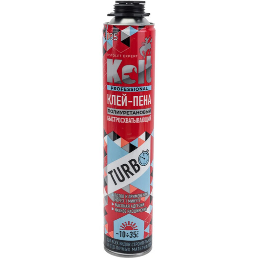 Клей-пена KOLT TURBO всесезон 900гр